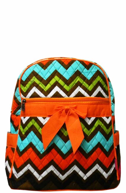 Quilted Backpack-MGR2828/ORANGE